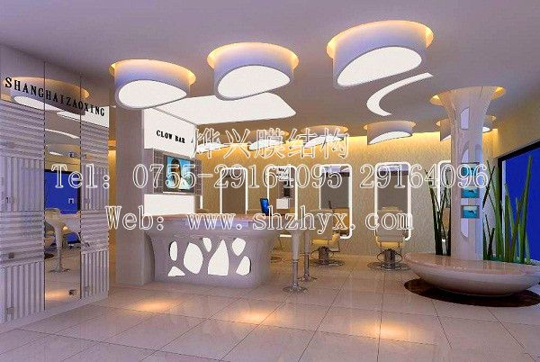 發(fā)廊大廳軟膜天花吊頂-深圳市燁興膜結(jié)構(gòu)工程有限公司 發(fā)廊大廳軟膜天花吊頂.jpg