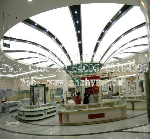 軟膜天花-深圳市燁興膜結(jié)構(gòu)工程有限公司 室內(nèi)天花軟膜